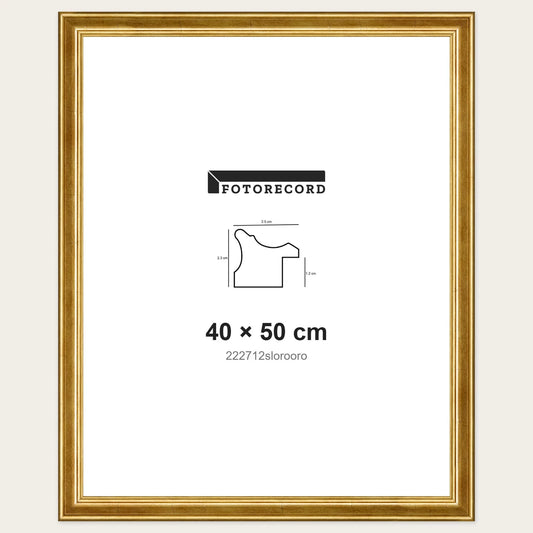 Kit Cornice Completa 40x50 cm — Oro Lucido | 222712slorooro