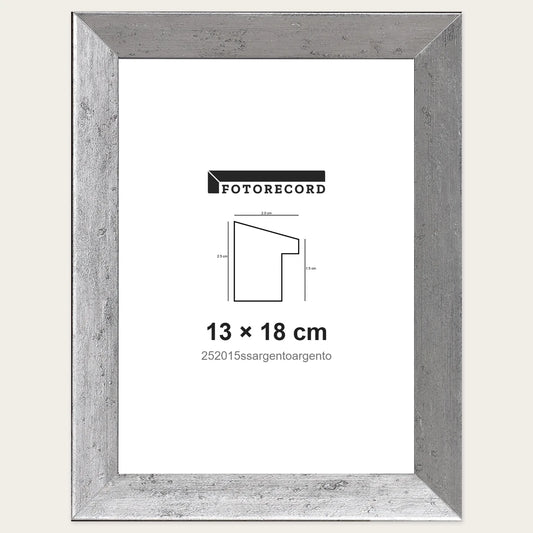 Kit Cornice Completa 13x18 cm — Argento Satinato | 252015ssargentoargento