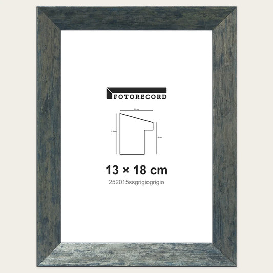 Kit Cornice Completa 13x18 cm — Grigio Satinato | 252015ssgrigiogrigio