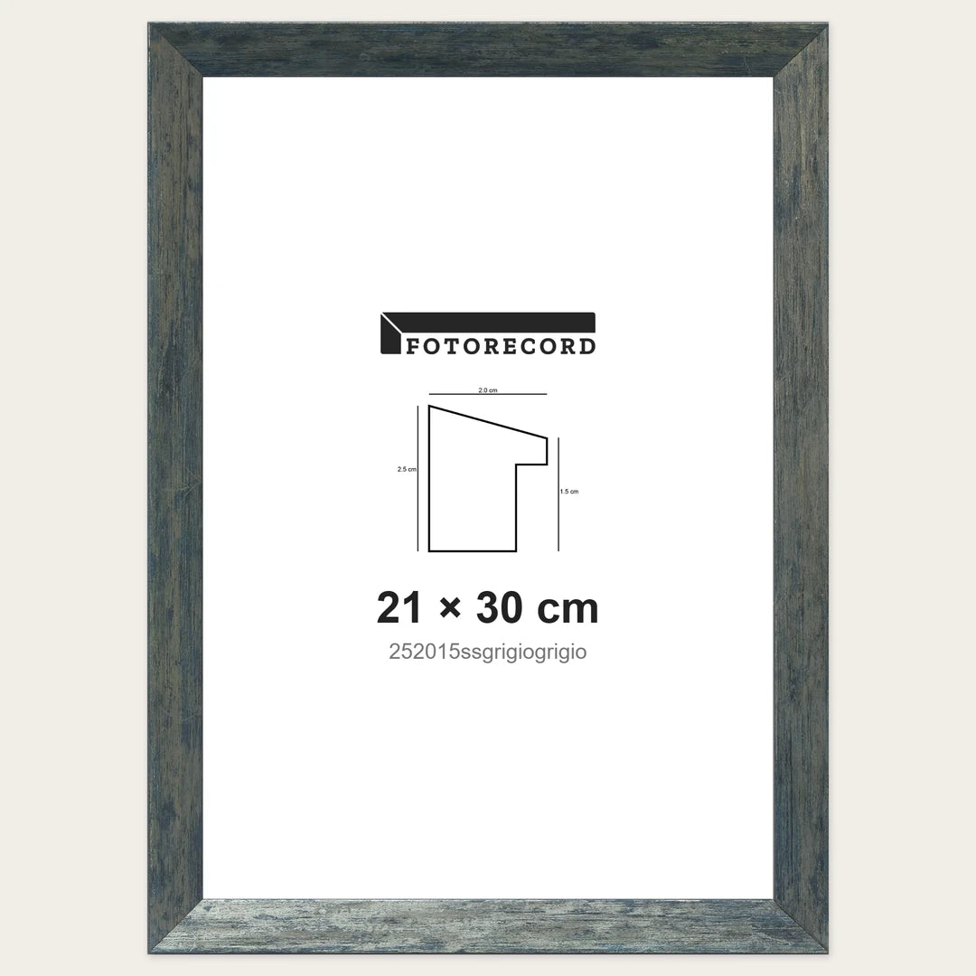 Kit Cornice Completa 21x30 cm — Grigio Satinato | 252015ssgrigiogrigio