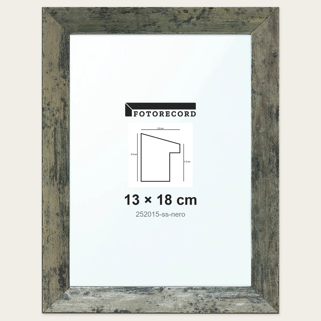 Cornice su misura 13x18 cm — Nero Satinata | 252015-ss-nero