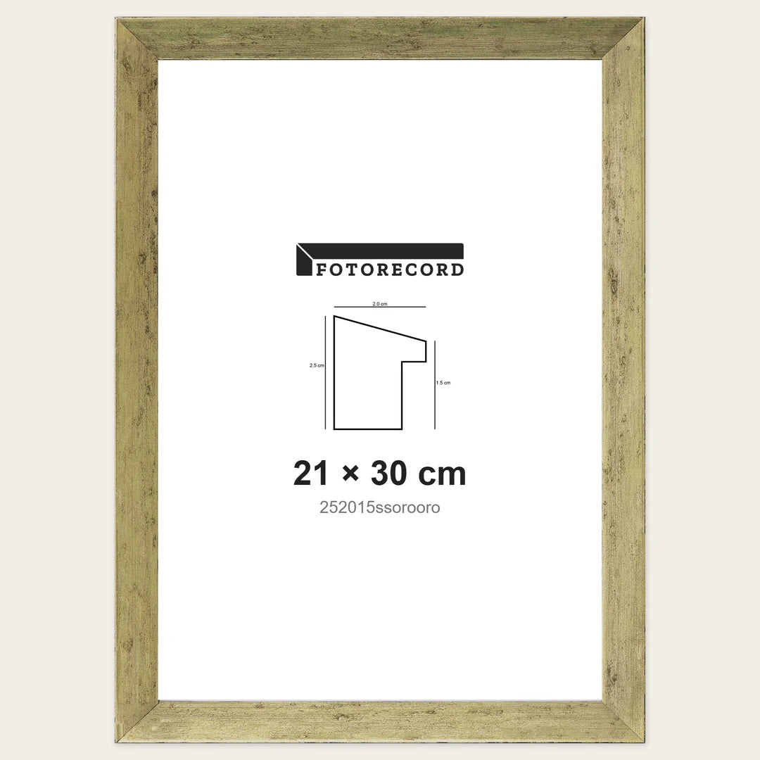 Kit Cornice Completa 21x30 cm — Oro Satinato | 252015ssorooro