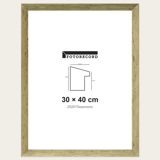 Kit Cornice Completa 30x40 cm — Oro Satinato | 252015ssorooro