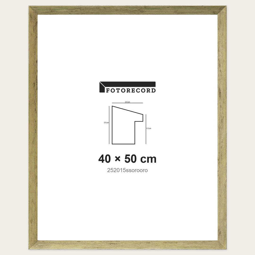 Kit Cornice Completa 40x50 cm — Oro Satinato | 252015ssorooro
