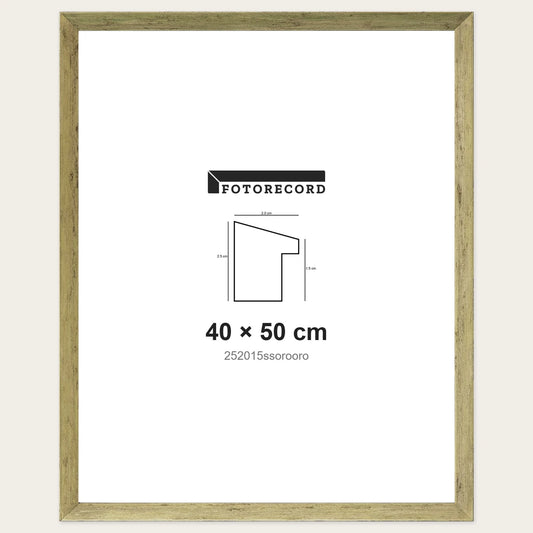 Kit Cornice Completa 40x50 cm — Oro Satinato | 252015ssorooro