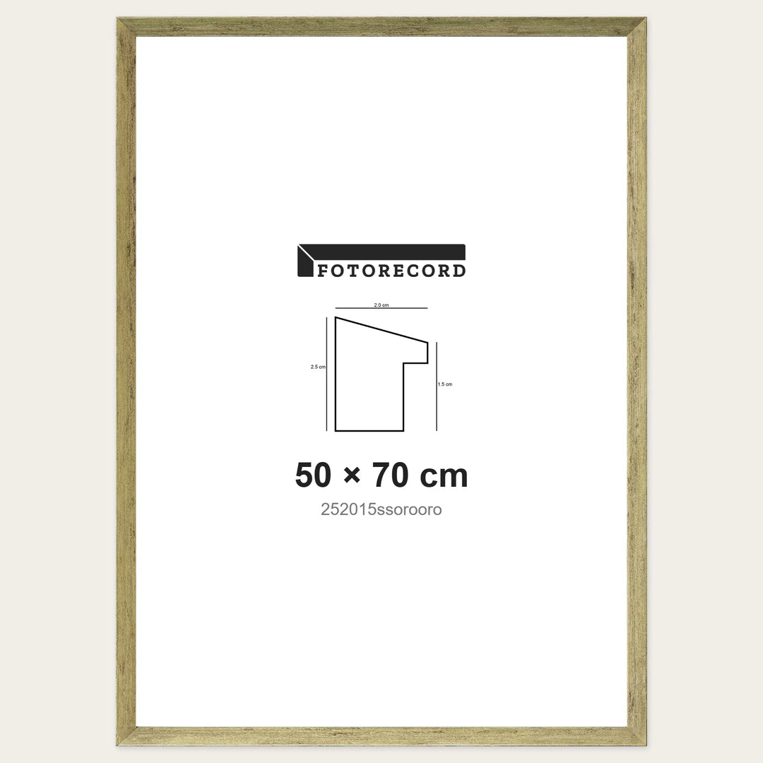 Kit Cornice Completa 50x70 cm — Oro Satinato | 252015ssorooro