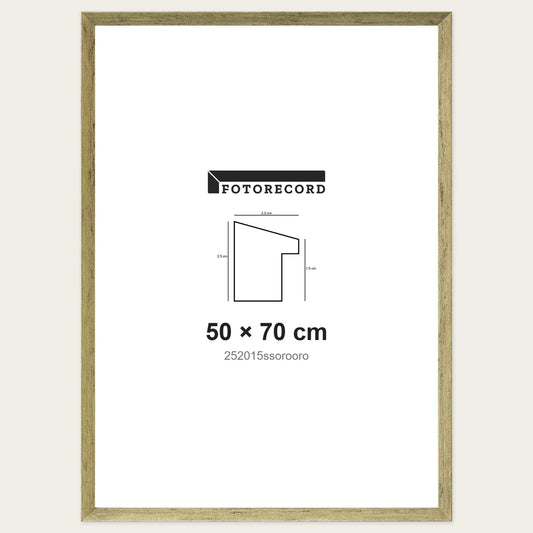 Kit Cornice Completa 50x70 cm — Oro Satinato | 252015ssorooro