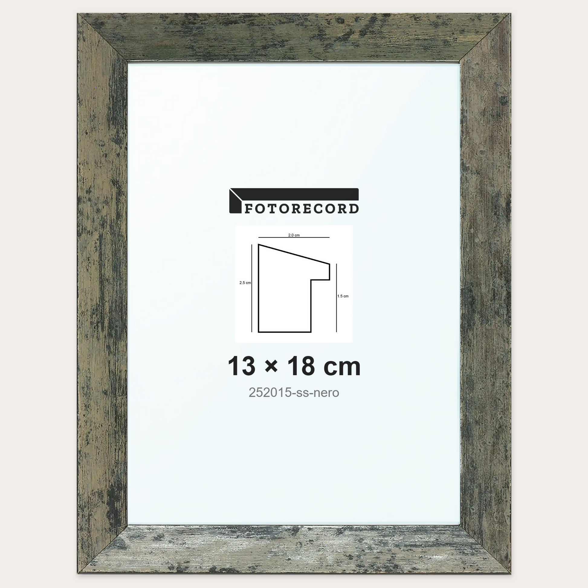 Cornice su misura 13x18 cm -- Nero Satinata | 252015-ss-nero