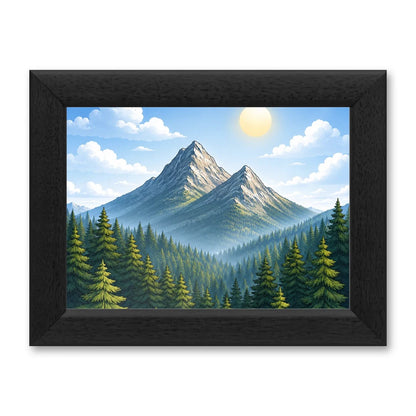 Il kit cornice completa 13×18 cm di traverso con una fotografia di esempio dentro