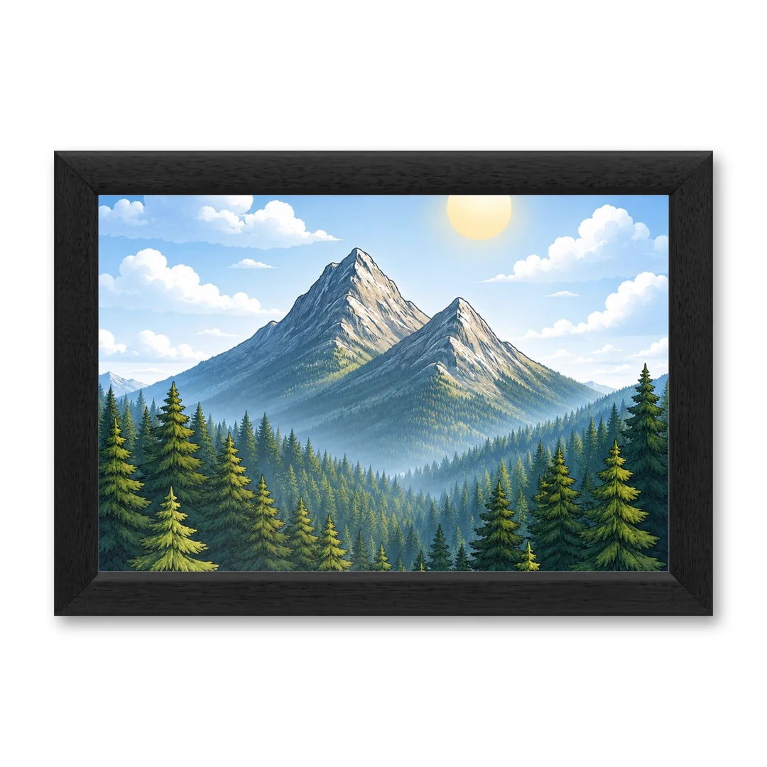 Il kit cornice completa 20×30 cm di traverso con una fotografia di esempio dentro