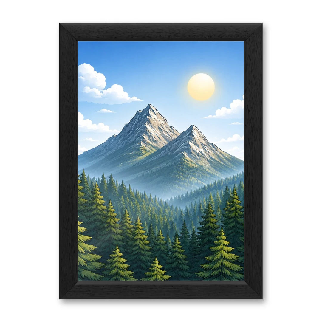 Il kit cornice completa 21×30 cm con una fotografia di esempio dentro