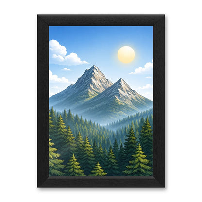Il kit cornice completa 21×30 cm con una fotografia di esempio dentro