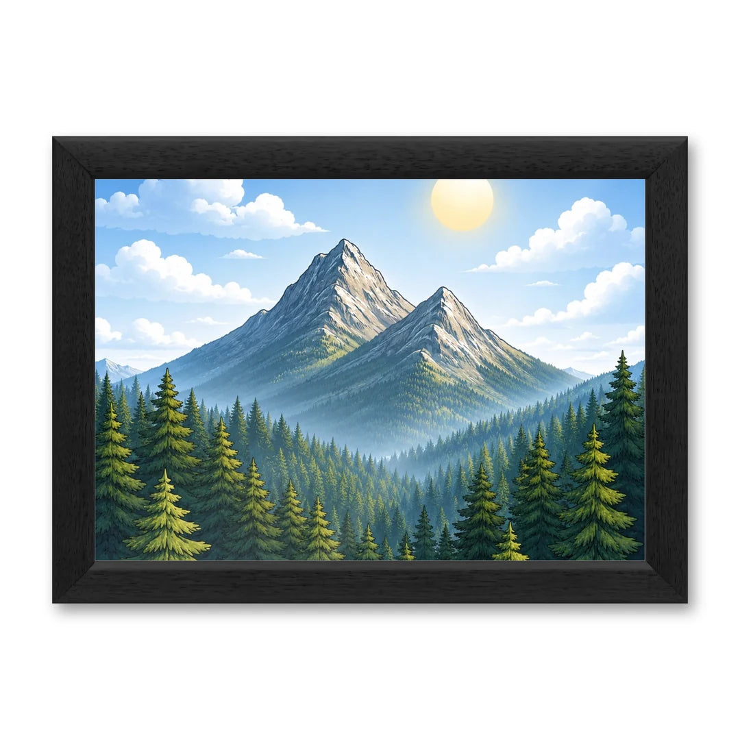 Il kit cornice completa 21×30 cm di traverso con una fotografia di esempio dentro