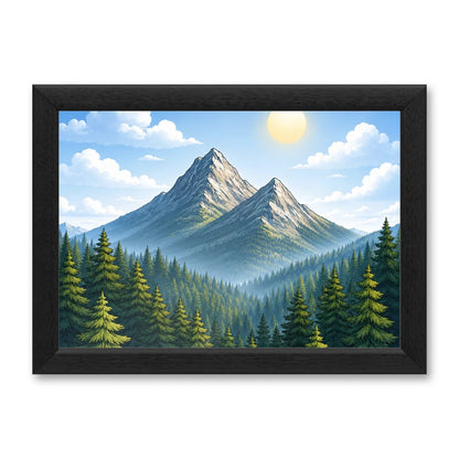 Il kit cornice completa 21×30 cm di traverso con una fotografia di esempio dentro
