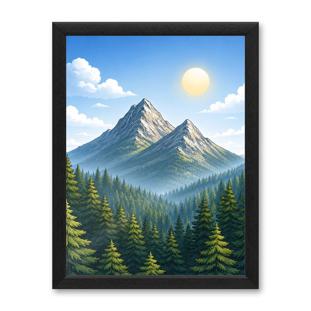 Il kit cornice completa 30×40 cm con una fotografia di esempio dentro
