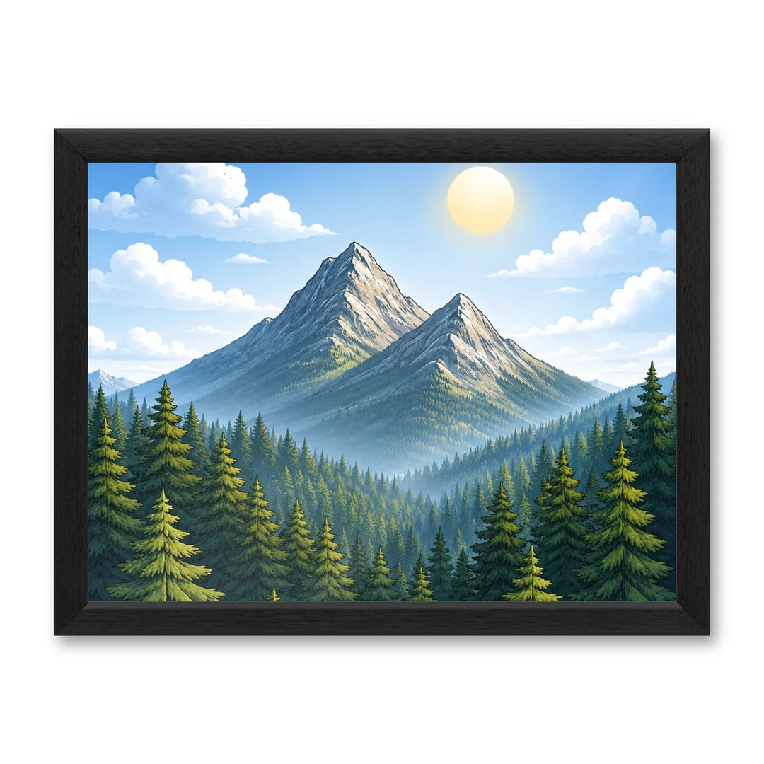 Il kit cornice completa 30×40 cm di traverso con una fotografia di esempio dentro