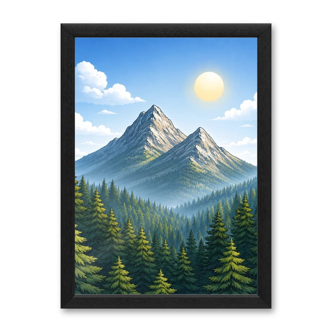 Il kit cornice completa 30×42 cm con una fotografia di esempio dentro