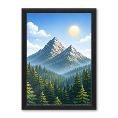 Il kit cornice completa 30×42 cm con una fotografia di esempio dentro