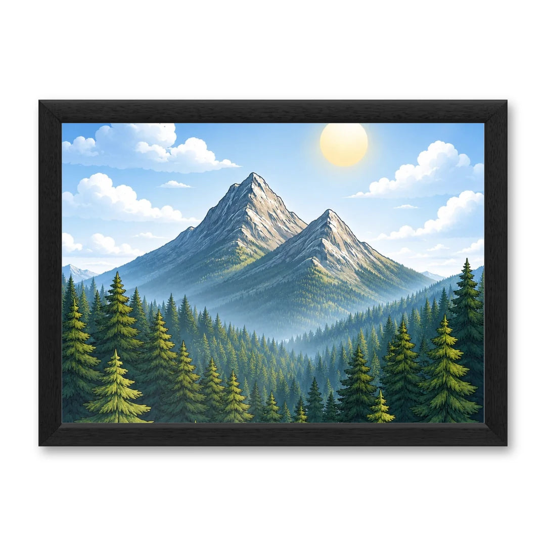 Il kit cornice completa 30×42 cm di traverso con una fotografia di esempio dentro