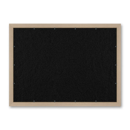 Il retro del kit cornice completa: il pannello in MDF montato nella battuta, di traverso