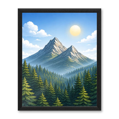 Il kit cornice completa 40×50 cm con una fotografia di esempio dentro