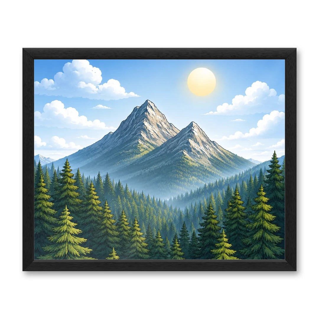 Il kit cornice completa 40×50 cm di traverso con una fotografia di esempio dentro