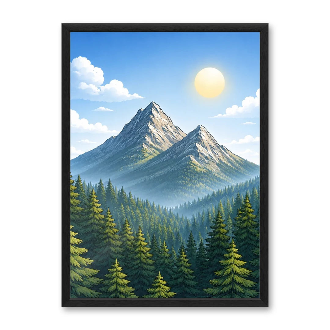 Il kit cornice completa 50×70 cm con una fotografia di esempio dentro