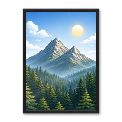 Il kit cornice completa 50×70 cm con una fotografia di esempio dentro