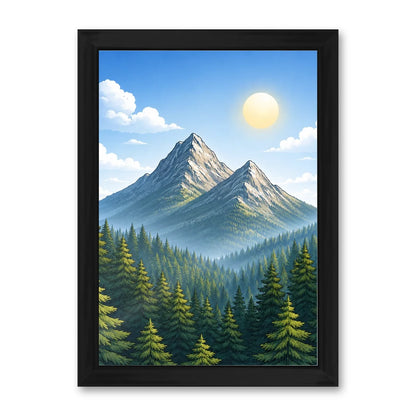 Il kit cornice completa 21×30 cm con una fotografia di esempio dentro