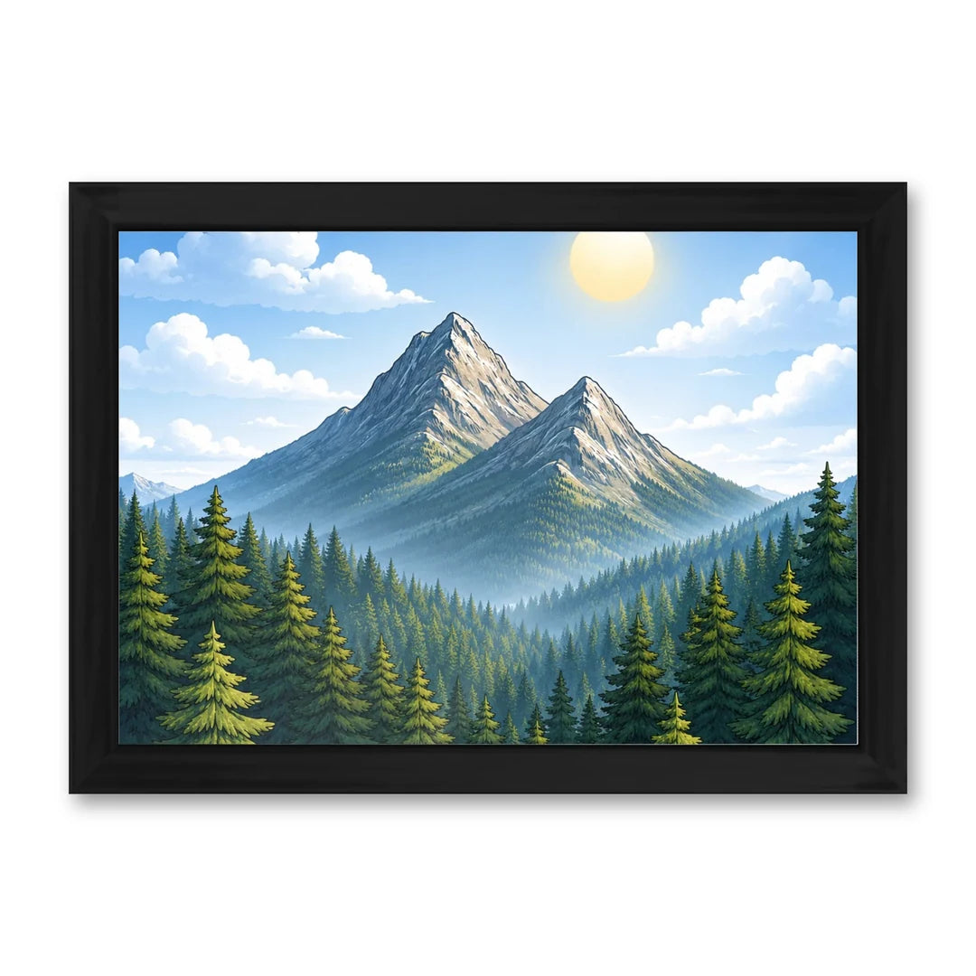 Il kit cornice completa 21×30 cm di traverso con una fotografia di esempio dentro