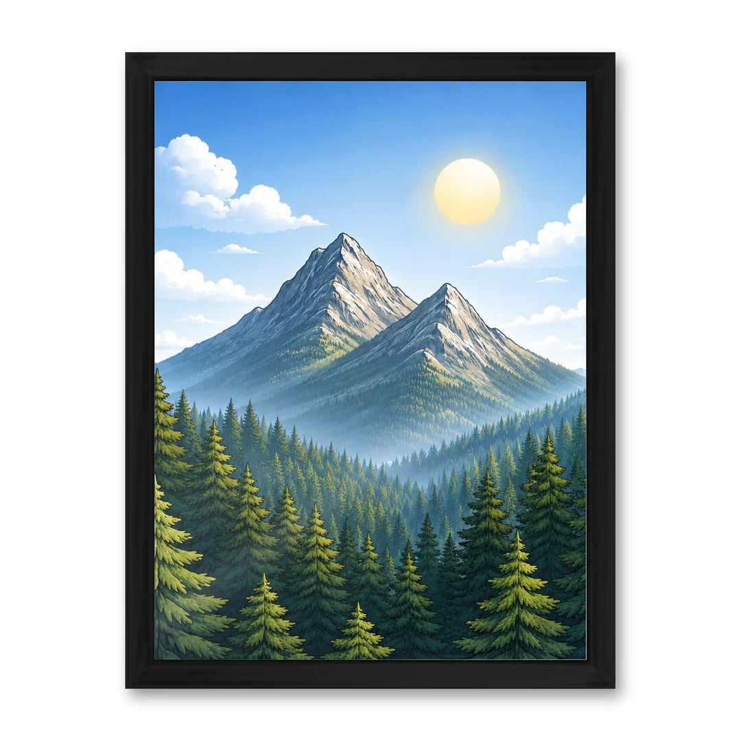 Il kit cornice completa 30×40 cm con una fotografia di esempio dentro
