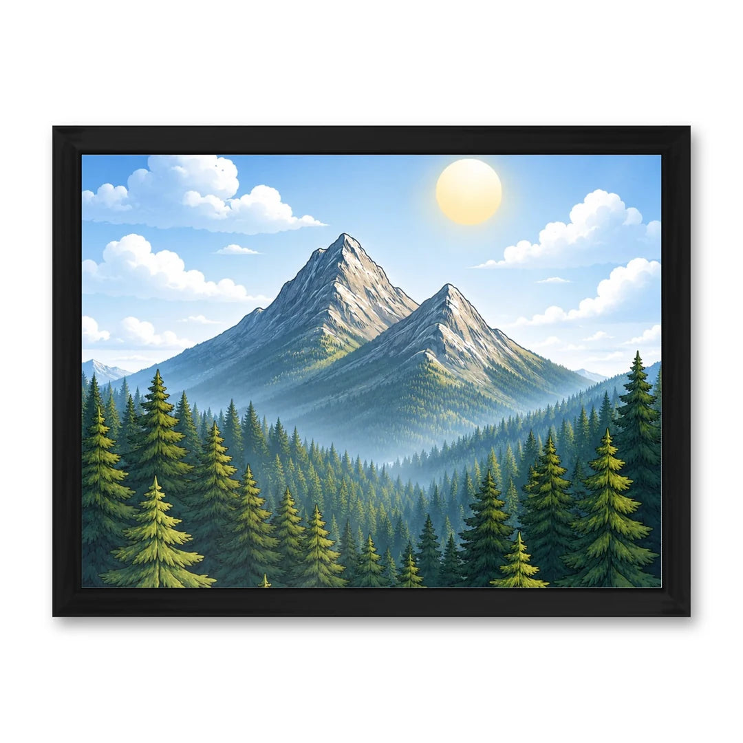 Il kit cornice completa 30×40 cm di traverso con una fotografia di esempio dentro