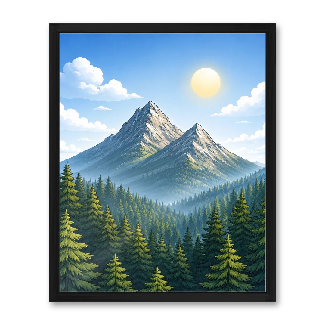 Il kit cornice completa 40×50 cm con una fotografia di esempio dentro