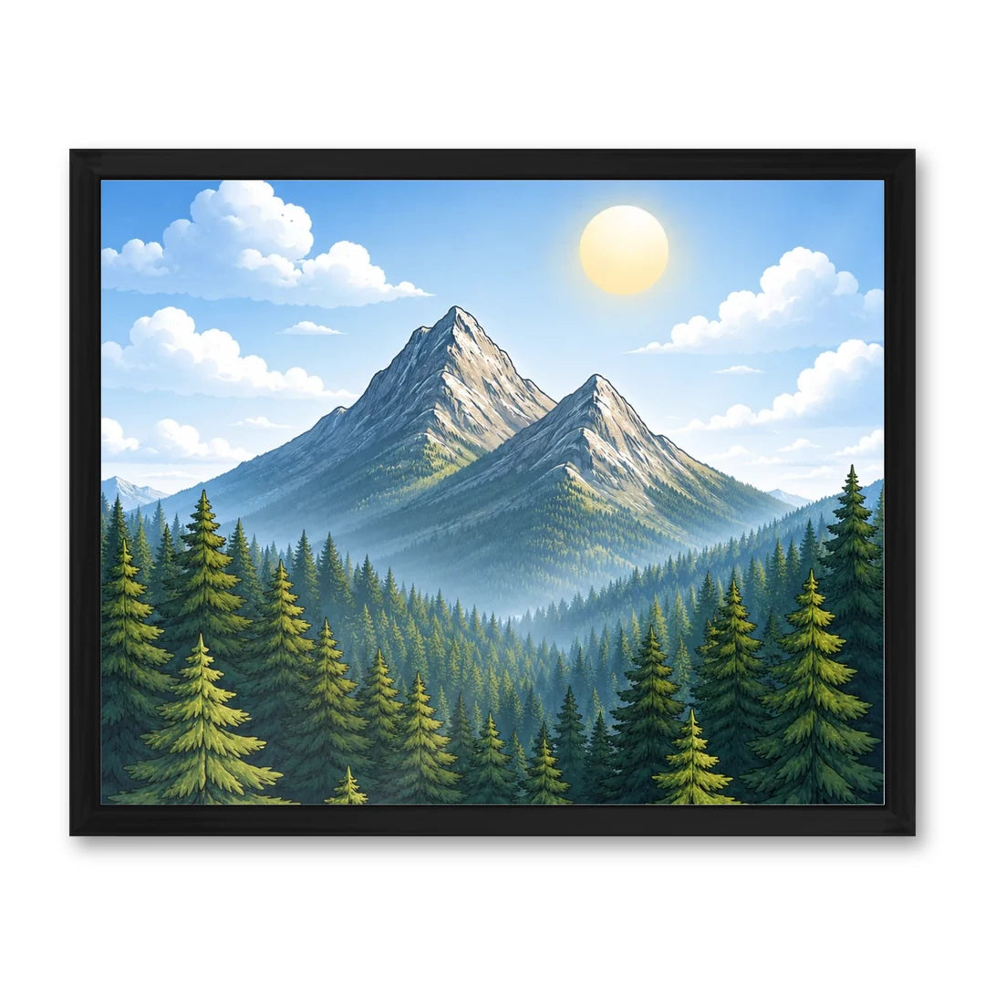 Il kit cornice completa 40×50 cm di traverso con una fotografia di esempio dentro