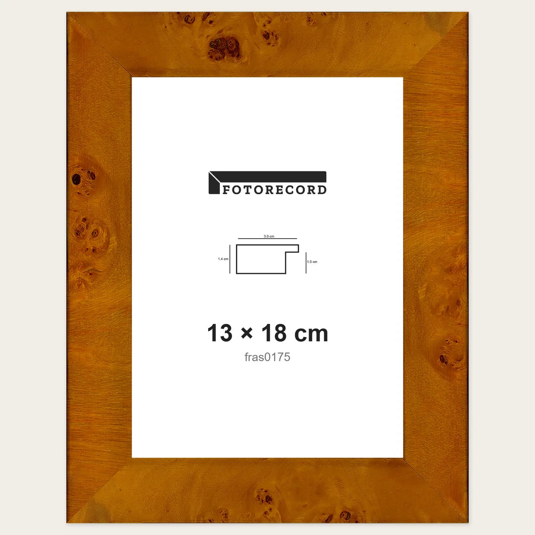 Kit Cornice Completa 13x18 cm — Marrone Lucido | fras0175