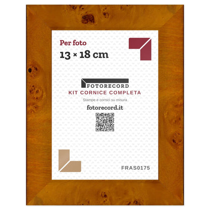 Il kit cornice completa 13×18 cm col foglio segnaposto Fotorecord: al suo posto va la tua foto