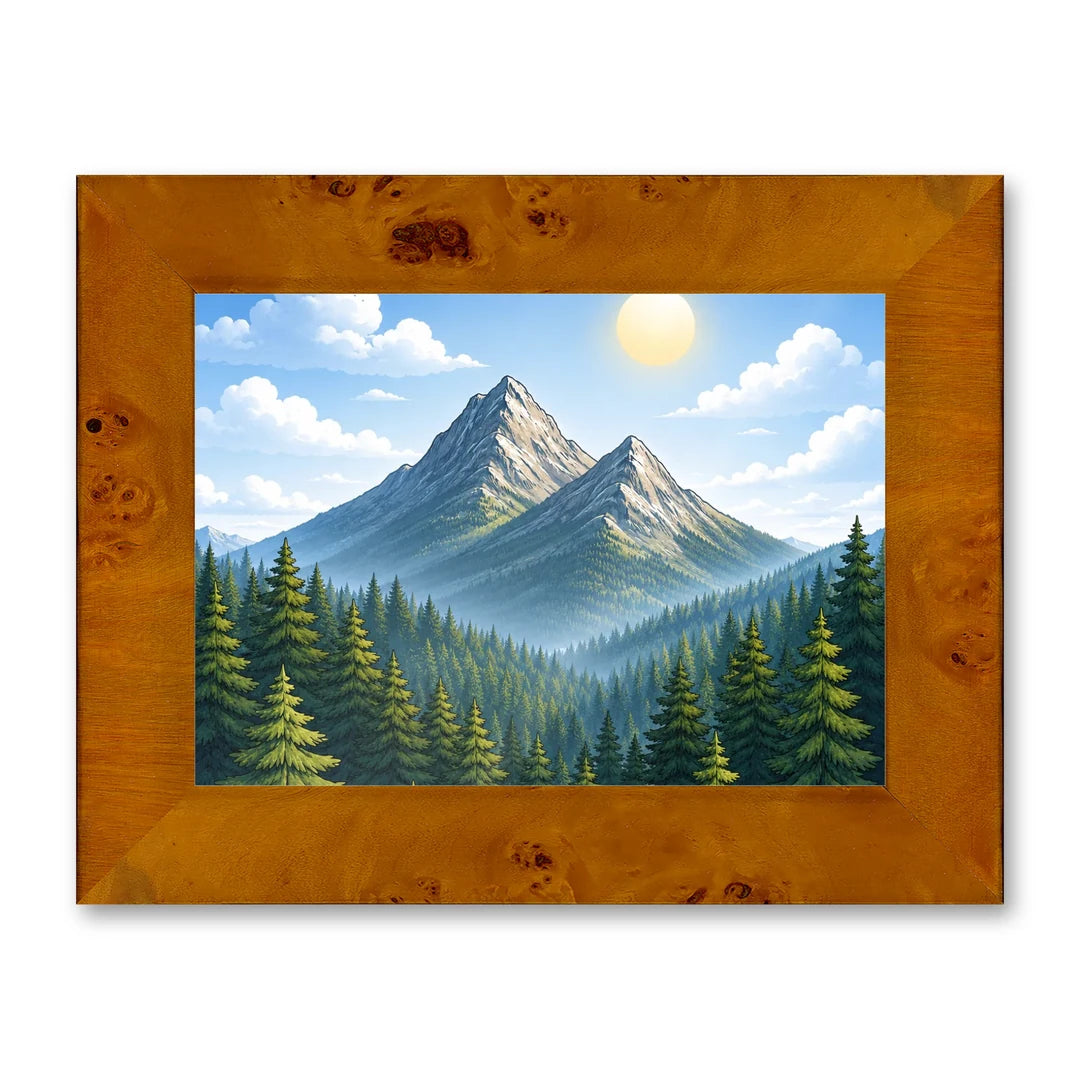Il kit cornice completa 13×18 cm di traverso con una fotografia di esempio dentro
