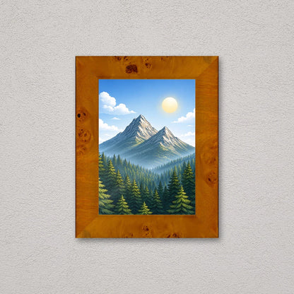 Il kit cornice completa 13×18 cm a parete, con una fotografia di esempio dentro