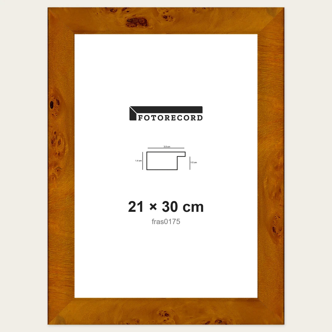 Kit Cornice Completa 21x30 cm — Marrone Lucido | fras0175