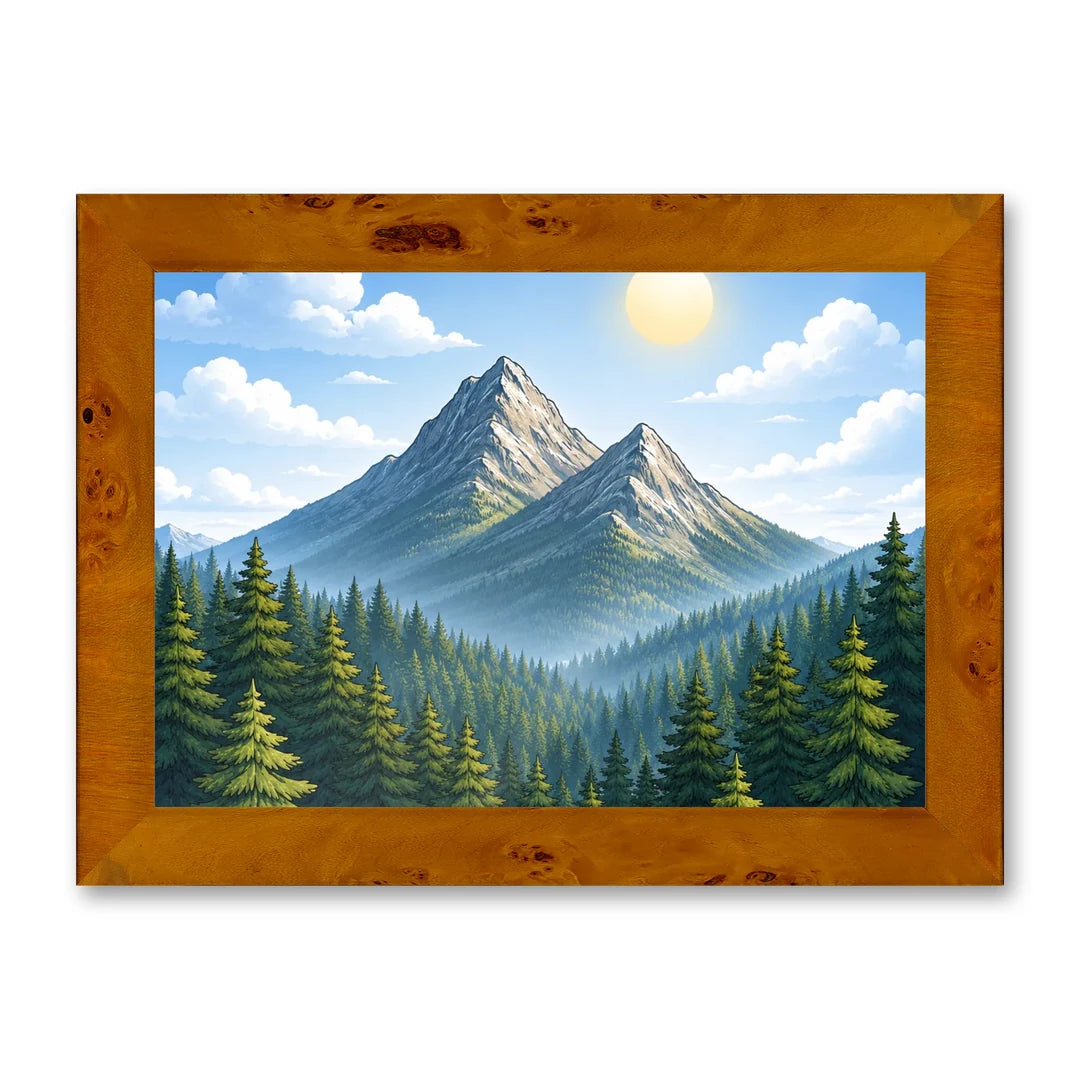 Il kit cornice completa 21×30 cm di traverso con una fotografia di esempio dentro