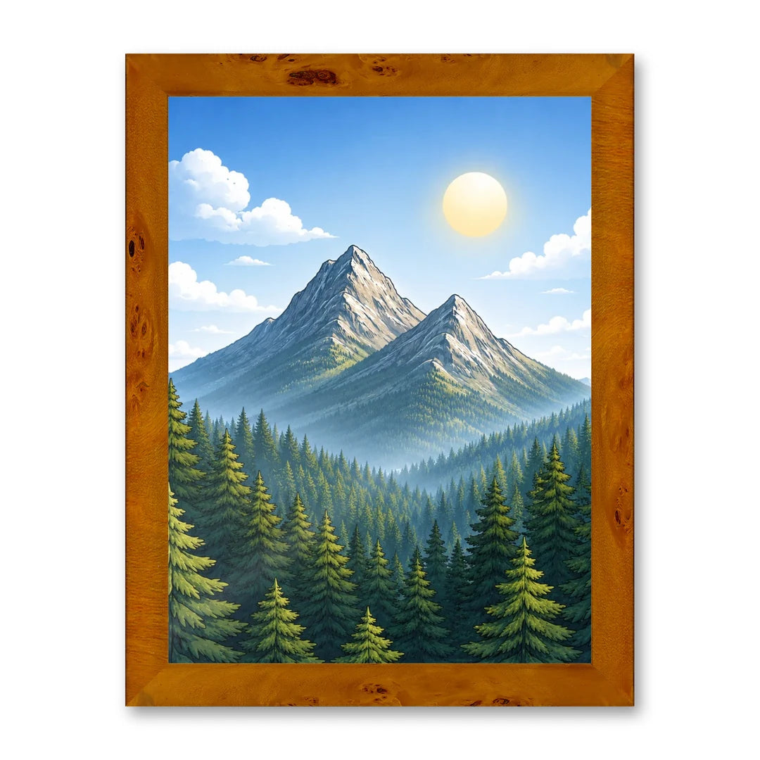 Il kit cornice completa 30×40 cm con una fotografia di esempio dentro
