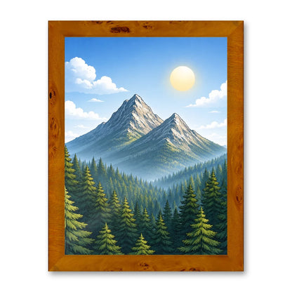Il kit cornice completa 30×40 cm con una fotografia di esempio dentro