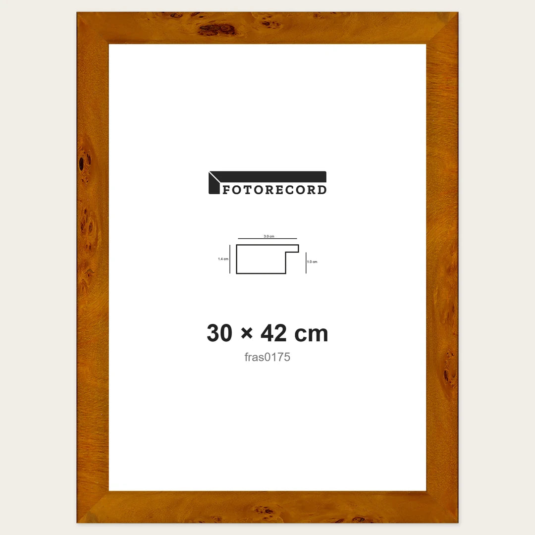 Kit Cornice Completa 30x42 cm — Marrone Lucido | fras0175