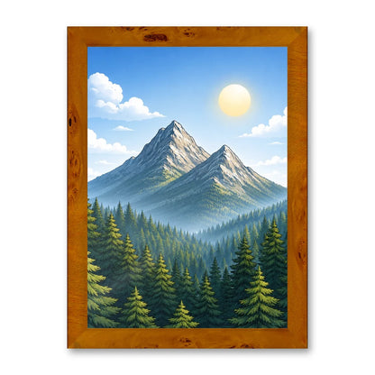Il kit cornice completa 30×42 cm con una fotografia di esempio dentro