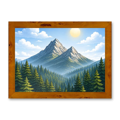 Il kit cornice completa 30×42 cm di traverso con una fotografia di esempio dentro