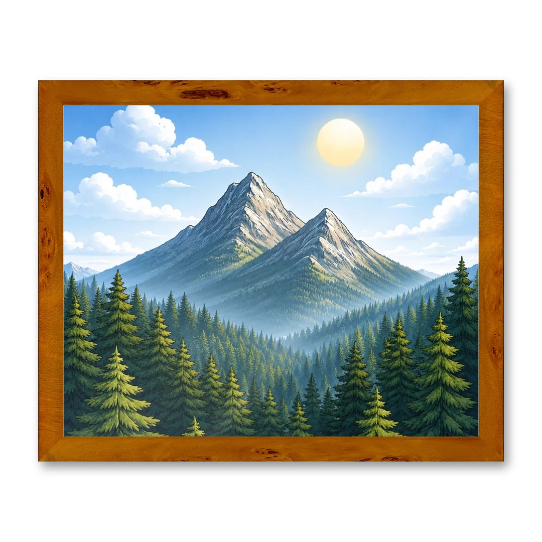 Il kit cornice completa 40×50 cm di traverso con una fotografia di esempio dentro