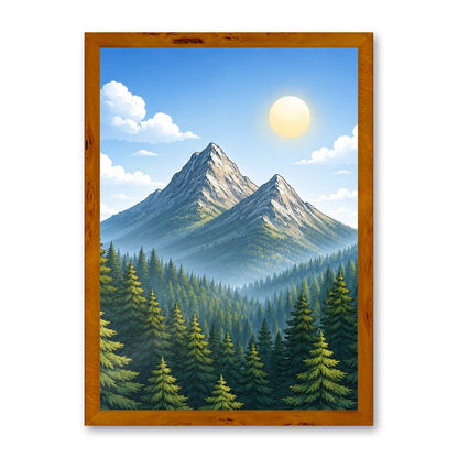 Il kit cornice completa 50×70 cm con una fotografia di esempio dentro