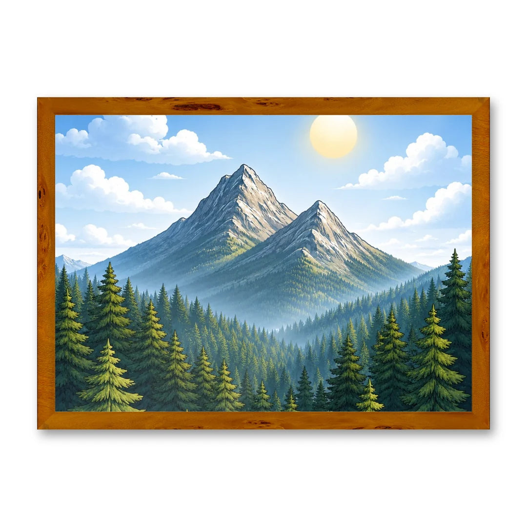 Il kit cornice completa 50×70 cm di traverso con una fotografia di esempio dentro