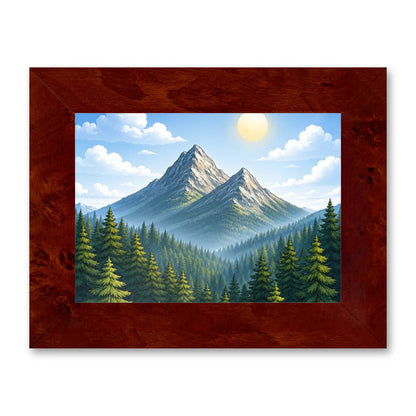 Il kit cornice completa 13×18 cm di traverso con una fotografia di esempio dentro