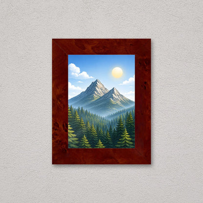 Il kit cornice completa 13×18 cm a parete, con una fotografia di esempio dentro
